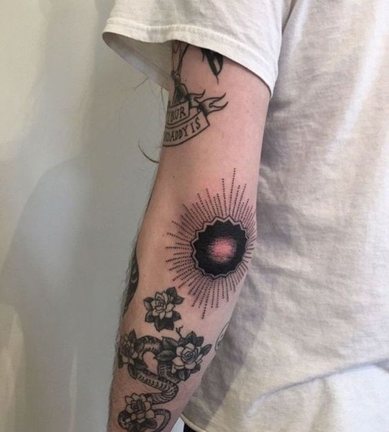 Elbow tattoo for women Elbow tattoo for women