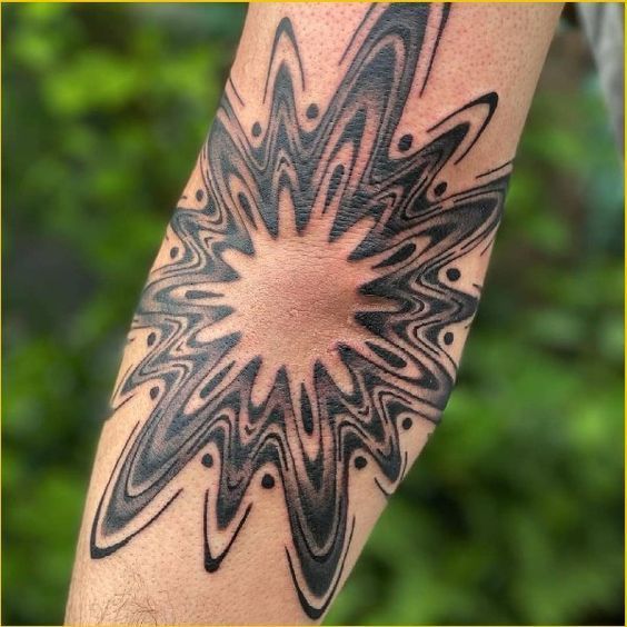 Elbow tattoo for women