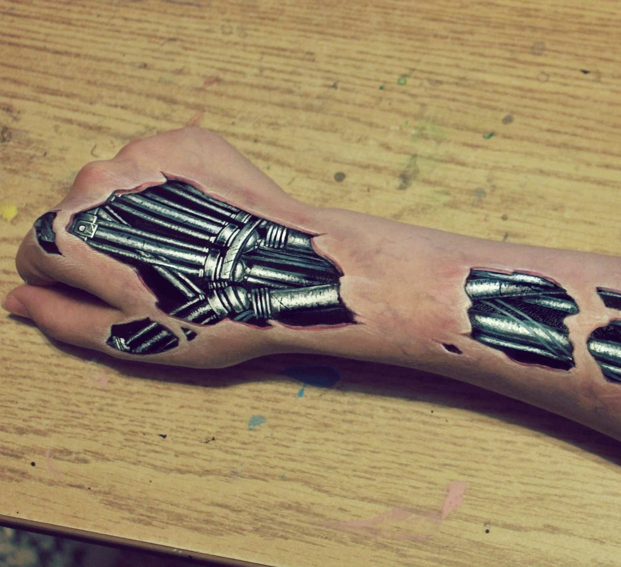 Large hand tattoo for men