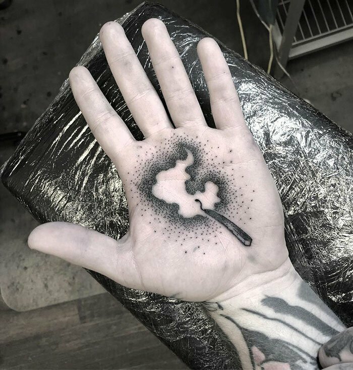 Palm tattoo for men