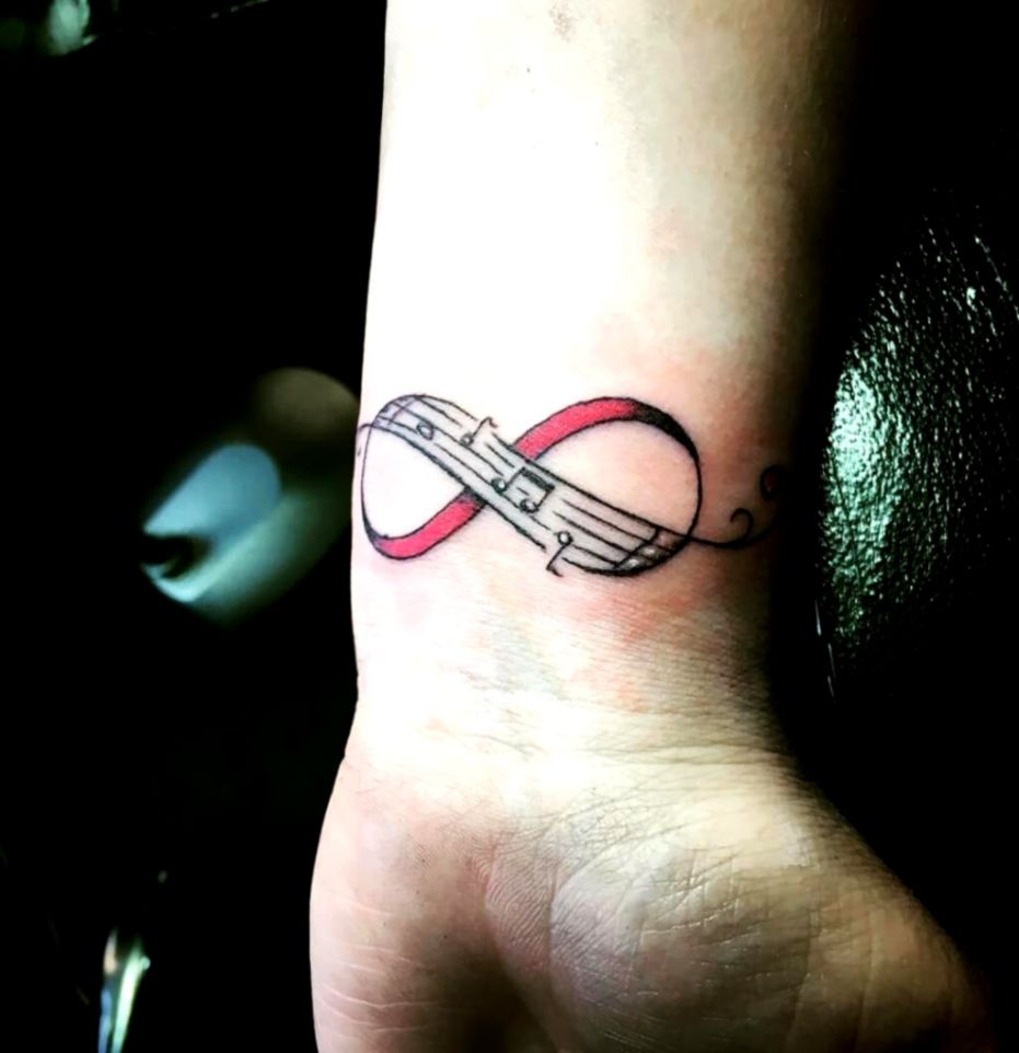 Infinity tattoo on wrist for women