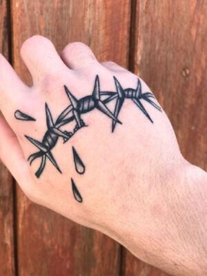 barbed wire tattoo (3)