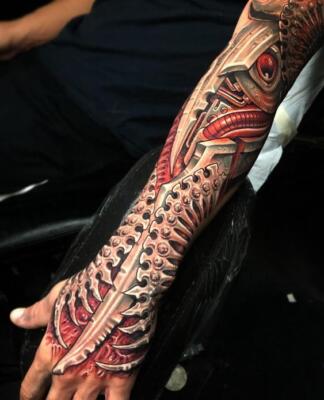 Biomechanics tattoo style (5)