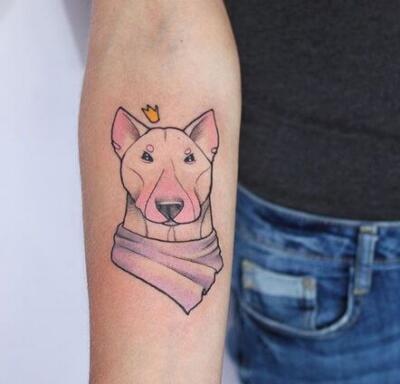 Bull Terrier tattoo (2)