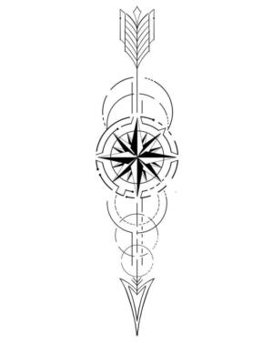 compass tattoo (2)