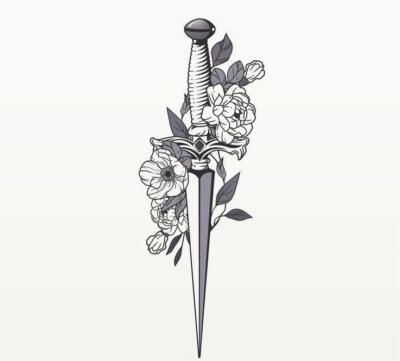 dagger tattoo (4)