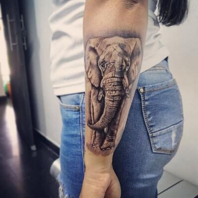 elephant tattoo (2)