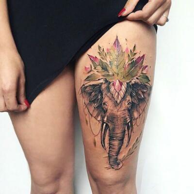 elephant tattoo (3)