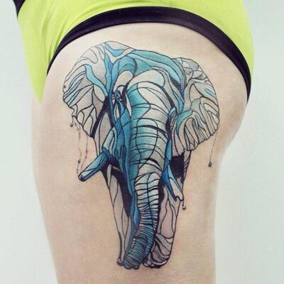 elephant tattoo (4)