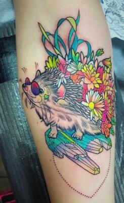 hedgehog tattoo (2)