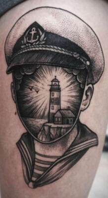 lighthouse tattoo (2)