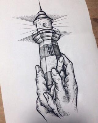 lighthouse tattoo (4)