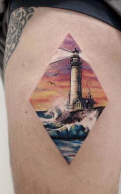 lighthouse tattoo (7)