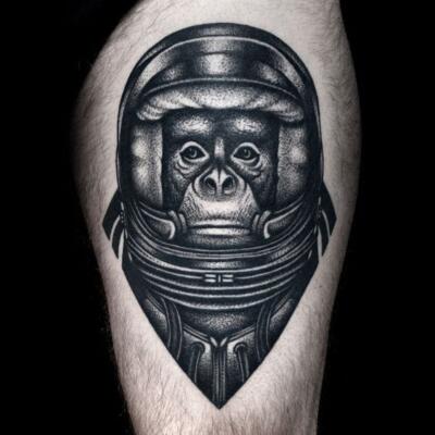 monkey tattoo (2)