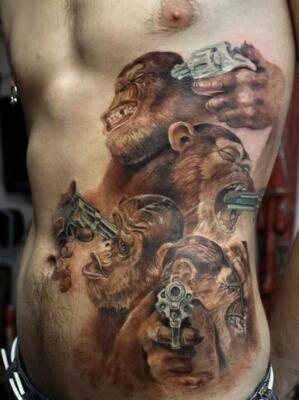 monkey tattoo (3)