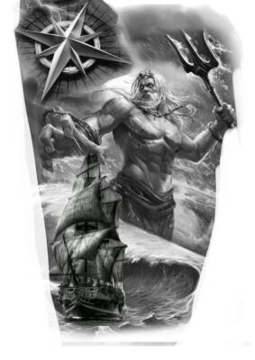 poseidon tattoo (9)