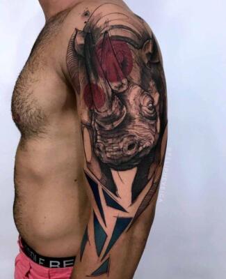 rhinoceros tattoo (1)