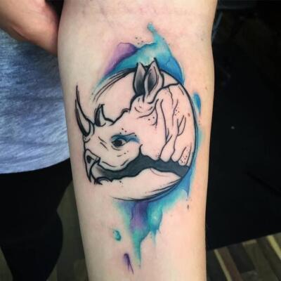 rhinoceros tattoo (3)