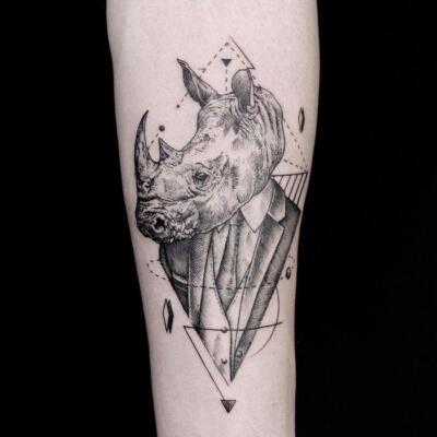 rhinoceros tattoo (5)