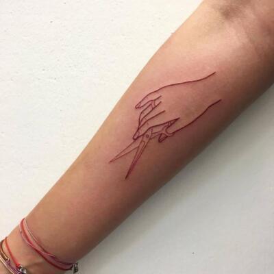 scissors tattoo (3)