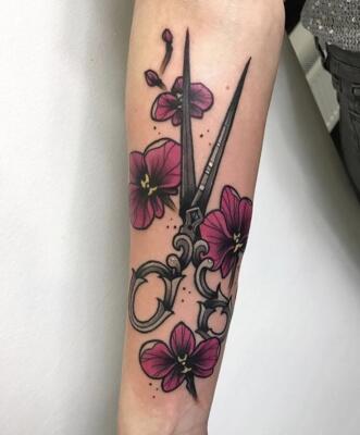 scissors tattoo (4)