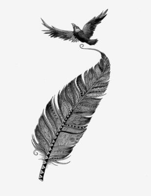 tattoo feather (4)