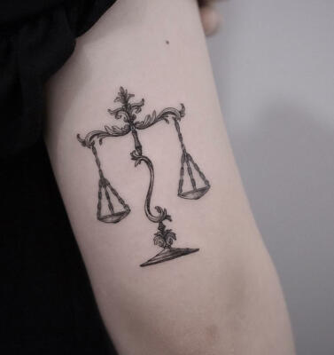 tattoo sign of the zodiac libra (1)