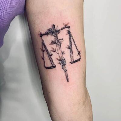 tattoo sign of the zodiac libra (3)