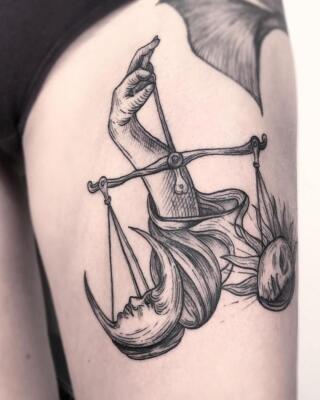 tattoo sign of the zodiac libra (4)