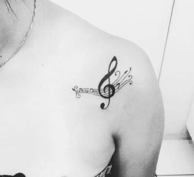 tattoo violin key 64