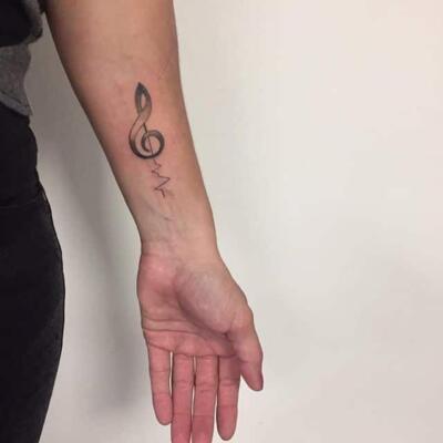 tattoo violin key 65