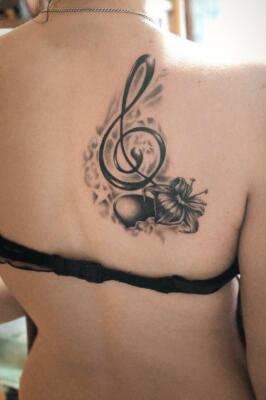 tattoo violin key 66