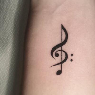 tattoo violin key 68