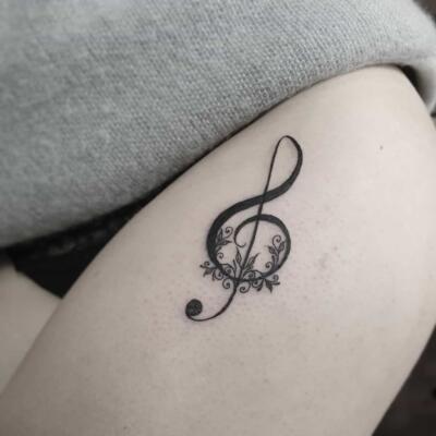 tattoo violin key 69