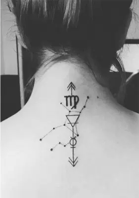 virgo zodiac sign tattoo (2)