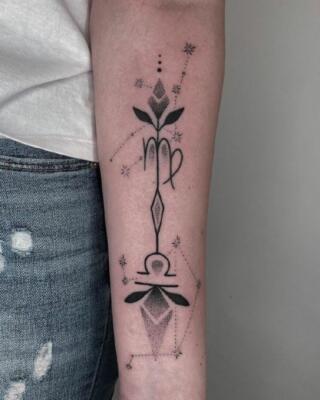 virgo zodiac sign tattoo (7)