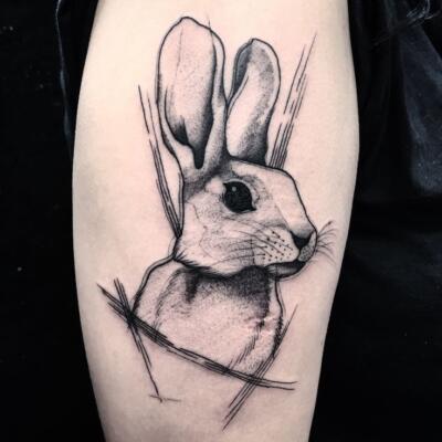 hare (rabbit) tattoo (5)