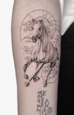 horse tattoo (2)