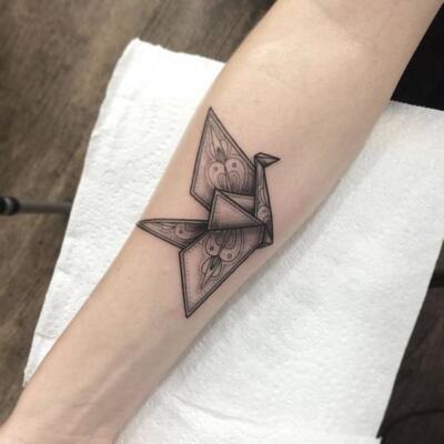 origami tattoo (4)