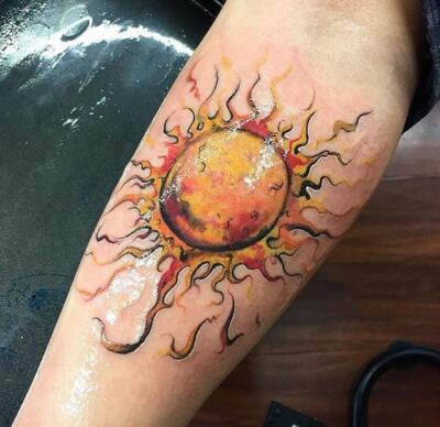 sun tattoo (10)