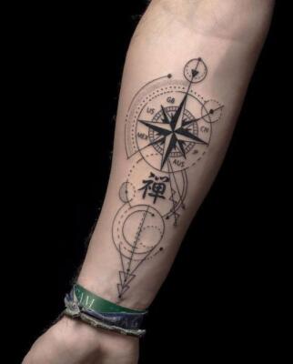 tattoo wind rose (2)